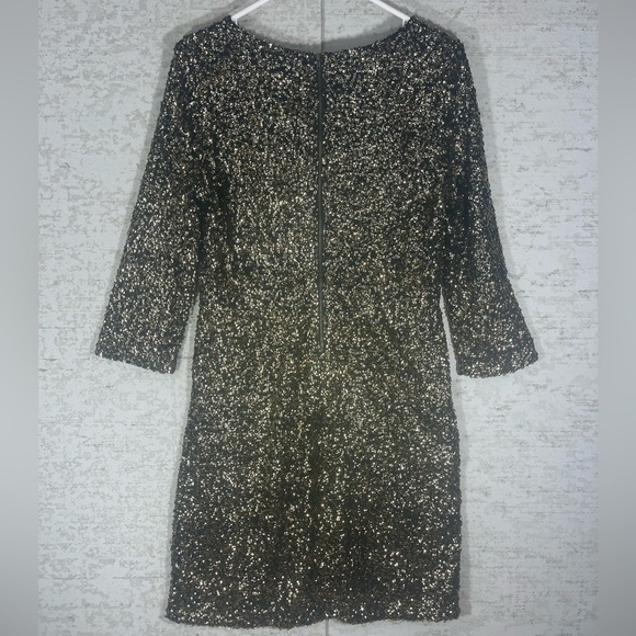 MM COUTURE BY MISS ME Sequined Dress Lined Tailored Back Zipper Sz L Cocktail - Picture 4 of 9